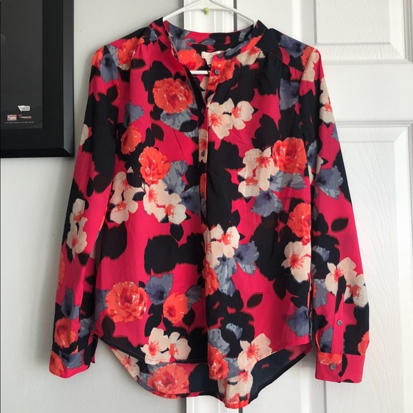 J.Crew Silk Floral Blouse - Picture 6 of 6